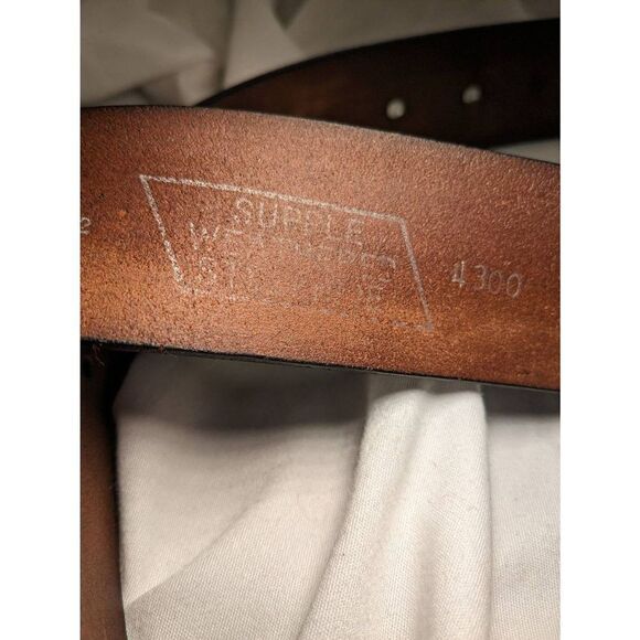 Vintage pennies towncraft soft supple steer hide belt size 30. Equestrian wide b - Picture 8 of 16